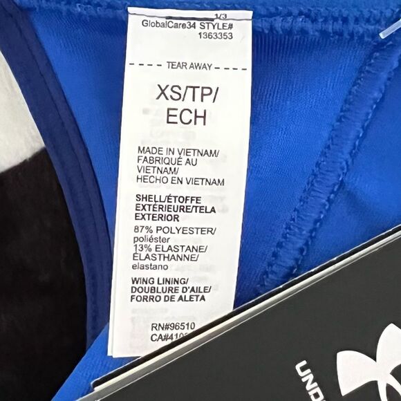 NWT Under Armour Blue Infinity Mid Covered Bra Top XS - Picture 10 of 12